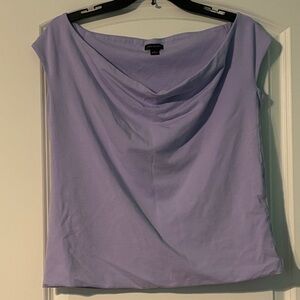 Ann Taylor Light Purple Women's Off Shoulder spring Lavender Blouse